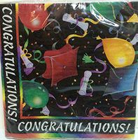 Graduation Celebration Themed Luncheon 2-ply Napkins, 20-count