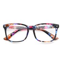 Blue Light Blocking Glasses Anti Eye Strain Minimize Headache UV Blocking Computer Reading Gaming Eyeglasses, Men/Women (Flower)