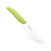Kyocera Advanced Ceramic Revolution Series 4.5-inch Utility Knife, Green Handle, White Blade