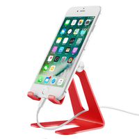 Cellphone Stand, Aluminium Alloy Adjustable Desktop Smartphone Holder with Anti-Slip Base, Compatible with iPhone XS/Max/XR/X/8/Plus, Galaxy S10e/S10/E-Reader Accessories