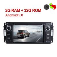 MCWAUTO for Jeep Wrangler JK Dodge Ram Challenger GPS DVD Player Head Unit Android 9.0 Car Stereo Single Din 6.2" 2G RAM+32G ROM Indash Radio with Navigation Bluetooth/Rear Camera