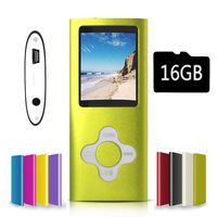G.G.Martinsen Green with White Versatile MP3/MP4 Player with a Micro SD Card, Support Photo Viewer, Mini USB Port 1.8 LCD, Digital MP3 Player, MP4 Player, Video/Media/Music Player