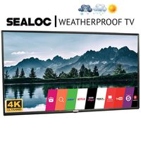 Outdoor TV Full Weatherized 43" UHD Smart Weatherproof LED Television Sealoc 4K