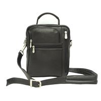 Piel Leather Radio Video Camera Bag, Black, One Size