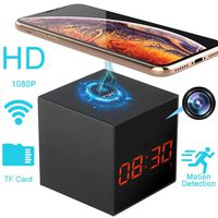 LIZVIE Hidden Camera Wireless Charger Spy Cam Clock for Home Security Monitor Video Recorder HD 1080P Night Vision