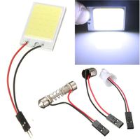 Ecosin® 8W COB 24 Chip LED Car Interior Light T10 12V Panel light car light source