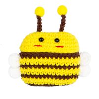 ErYao for for AirPods Pro Cute Case, Knitted Cartoon Animal Protective Skin Cover for AirPods Pro (Bee)