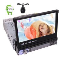 Quad-core Android 6.0 Stereo System 7.0 inch Single Din Autoradio Head Unit with DVD Player Support GPS Sat Navi, Bluetooth, SWC, AM FM RDS, USB/SD, Subwoofer, WiFi,DAB+,OBD2 + Backup Camera