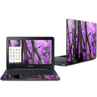 Mightyskins Skin Compatible with Samsung Chromebook 3 11.6" - Purple Tree Camo | Protective, Durable, and Unique Vinyl Decal Wrap Cover | Easy to Apply, Remove, and Change Styles | Made in The USA