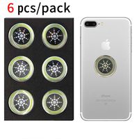 EMF Protection Sticker for Smartphone - Anti-Radiation Shield for Phone, Laptop, Tablet, Microwave, Kindle- Blocks Radiation Neutralizer- Fashionable Bumper Sticker- Healthier Environment (Silver)