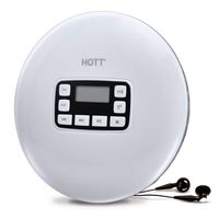 Portable CD Player with Bluetooth, Personal CD Player with Headphone, Anti-Skip/Shockproof Protection Compact CD Music Disc Walkman Player with LCD Display for Adults Students Kids