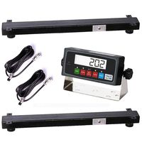 PEC Scales Livestock Weigh Bar (Two Bars Set) 5000x1LB Capacity with PEC-IN202 Indicator Animal Scale for Weighing Cattle/Cow/Pig/Goat/Horse/Alpaca, etc (24″)