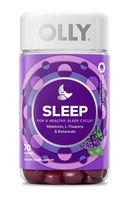 OLLY Sleep Melatonin Gummy, All Natural Flavor and Colors with L Theanine, Chamomile, and Lemon Balm, 3 mg per serving, 35 Day Supply (70 gummies)