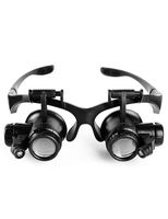 Portable Magnifier LED Light Clip Ear/Head-Mounted 10X/15X/20X/25X, Safe Fashion Simple, Electronic Repair, Watch Repair, Reading Books, Jewelry Identification and Repair, DIY Crafts Comfortable mag