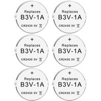 Abeden B3V 1A Lithium Replacement Battery Compatible with High Tech Pet Single Electronic Collar Battery for Model MS-4 and MS-5 6 Pack