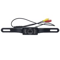 Motor Tech HD Car Rear View Backup Camera，Waterproof High Definition Color Wide Viewing Angle License Plate Car Rear View Camera with 7 Infrared Night Vision LED