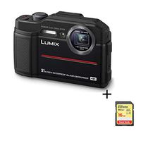 Panasonic Lumix Waterproof Digital Camera - This TS7 Tough Wi-Fi Camera with 3 Inch LCD, 20.4 Megapixels, 4.6X Zoom Lens - Black - DC-TS7K (Renewed)