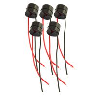 RuiLing 5pcs DC 12V Wired Active Electronic Buzzer Electromagnetic Type 12095 Buzzerphone Alarm 12x9.5mm