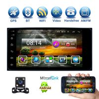 Car Stereo for Toyota 1998 2003 2005 2006 2007 2012 Double Din Car Radio Android 6.0 7" Touch Screen GPS Navigation Bluetooth WiFi AM FM Multimedia MP5 Support AUX SD USB DVR Mirror Link Backup Camera