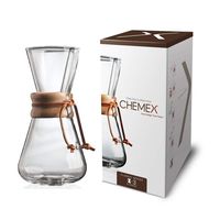 Chemex Pour-Over Glass Coffeemaker - Classic Series - 3-Cup - Exclusive Packaging