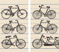 HomArt Large Decorative Bicycles Matches