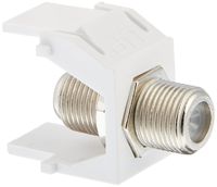 Legrand - On-Q WP3479WH50 NonRecessed Nickel FConnector (50 pack), White