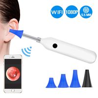 BlueFire Upgraded 1080P HD Wireless Ear Otoscope Digital WiFi Ear Scope IP68 Waterproof Ear Inspection Camera Ear Cleaning Endoscope with 6 Adjustable LED Lights for IOS and Android Smartphones,Tablet