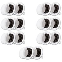 Acoustic Audio R191 in Ceiling/in Wall Speaker 7 Pair Pack 2 Way Home Theater 2800 Watt R191-7PR