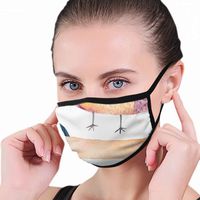 Watercolor Owl Plants Ribbon Washable Reusable Mouth Mask Cotton Anti Dust Half Face Mouth Mask For Men Women Dustproof With Adjustable Ear Loops