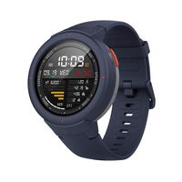 Amazfit Verge Smartwatch with Alexa Built-in, GPS Plus GLONASS All-Day Heart Rate and Activity Tracking, 5-Day Battery Life, Ability to Make and Answer Phone Calls, IP68 Waterproof, A1811 Blue