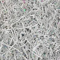 Worlds Crinkle Cut Paper Shred for Packing Filler Gift Wrap Basket Filler Colored Crinkle Paper 1LB White Lridescent