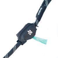 ZippyPaws - Adventure Leash Bag, Dog Poop Bag Holder Leash Attachment - Volcano Black