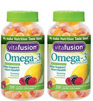 Vitafusion snuKhr Omega 3 Gummies, 120 Count (Pack of 2)