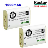 Kastar HHR-P103 Battery (2-Pack), Type 25, NI-MH Rechargeable Battery 3.6V 1000mAh, Replacement for Panasonic HHR-P103 / P-P103, AT&T, GE, Vtech Cordless Phone (Detail Models in The Description)
