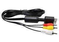 RuiLing 1-Pack 1.8m/6ft PS2 Audio Video AV Cable to 3 RCA Cable for Sony Playstation PS3 PSX