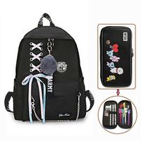 Hosston Kpop BTS Newest Printing Backpack, Bangtan Boys School Backpack College Bag with 1 Pcs Large Capacity Pencil Case Nice Gift for Kids Children Teenagers and BTS Fans(Style 15)