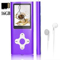 Mp3 Player,Music Player with a 16 GB Memory Card Portable Digital Music Player/Video/Voice Record/FM Radio/E-Book Reader/Photo Viewer/1.8 LCD