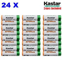 Kastar AA (24-Pack) Ni-MH 2700mAh Super High-Capacity Rechargeable Batteries Pre-Charged.
