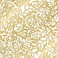 Damask Blooms Floral Wedding & Anniversary Gift Wrap Roll - 24" x 15'