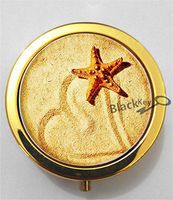 BlackKey Starfish 3-Compartment Decorative Pocket Gift Box Case Organizer for Pill, Color 2 -2188