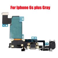 Afeax Compatible with OEM Original Replacment for iPhone 6S Plus USB Charging Port Dock Connector Flex Cable + Microphone + Headphone Audio Jack Replacement for iPhone 6s Plus 5.5" Grey