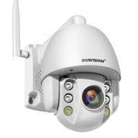 PTZ Camera,BOAVISION Mini PTZ Speed Dome WiFi IP Camera 1080P Outdoor 4mm Fixed Lens Wireless Camera IR 196FT Two Way Audio Onvif Protocol