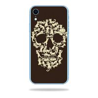 MightySkins Skin Compatible with Apple iPhone XR - Cat Skull | Protective, Durable, and Unique Vinyl Decal wrap Cover | Easy to Apply, Remove, and Change Styles | Made in The USA