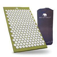 Bed of Nails, Green Original Acupressure Mat for Back/Body Pain Treatment, Relaxation, Mindfulness