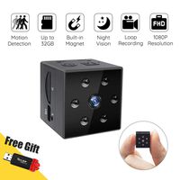 Hidden Spy Camera, CIGPLANET Mini Spy Camera HD 1080P Built-in Magnet & Wearable Nanny Cam with Night Vision and Motion Detection for Office and Home Surveillance
