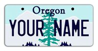 BleuReign Personalize Your Own Oregon State Bicycle Bike Stroller Children's Toy Car 3"x6" License Plate Tag