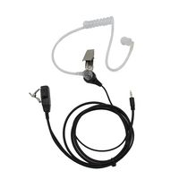 GoodQbuy FBI Style Covert Acoustic Tube Headset Earpiece Mic for Cobra Micro-Talk 2 Way Radios Walkie Talkie MT200 MT525 MT550 PR375 PR385 PR550 CX80 CX105 CXT85 CXT88 CXT90 CXT94 CXR925 1-pin
