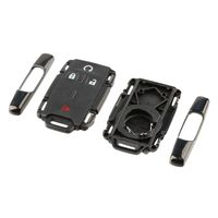 Key Fob Keyless Entry Remote Shell Case & Pad fits Chevy Silverado Colorado/GMC Sierra Canyon 2014 2015 2016 2017 (M3N-32337100)