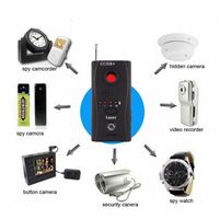 Kaboll High Performance Anti-spy Signal Bug Rf Detector Hidden Spy Camera Detector Wired Both Compatible Wiretapping Voyeur Prevention Crime Prevention Goods GSM Device Finder