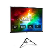 Projector Screen with Stand 80 inch 16:9 HD 4K Portable Indoor Outdoor Movie Screen Foladable Outdoor Projector Screen Wrinkle Free Pull Up Projector Screen with Stand for Office,Home Theater